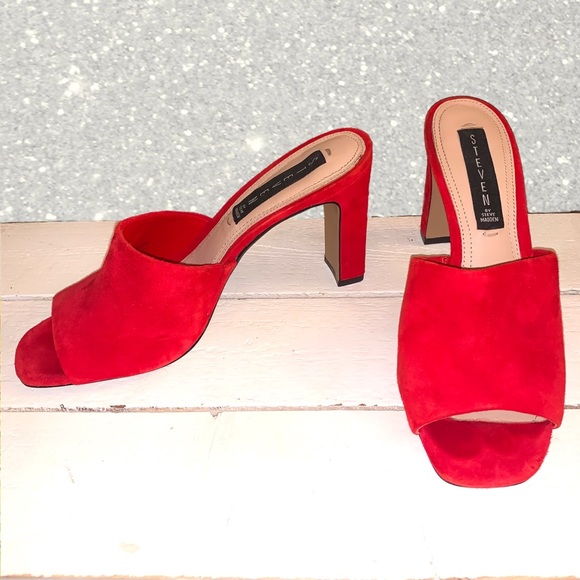 Steven By Steve Madden Shoes - Steven by Steve Madden Red 3” Heels